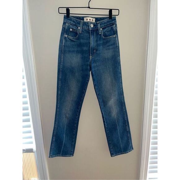 Women’s AMO Denim Bella Straight Leg Jeans in Peaceful 23 - Picture 2 of 5